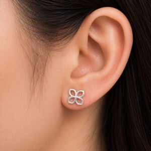 silver earrings small studs