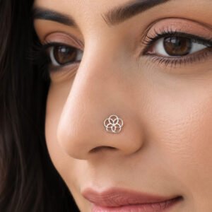 trendy nose pin