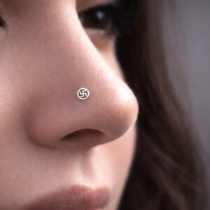 silver round nose pin