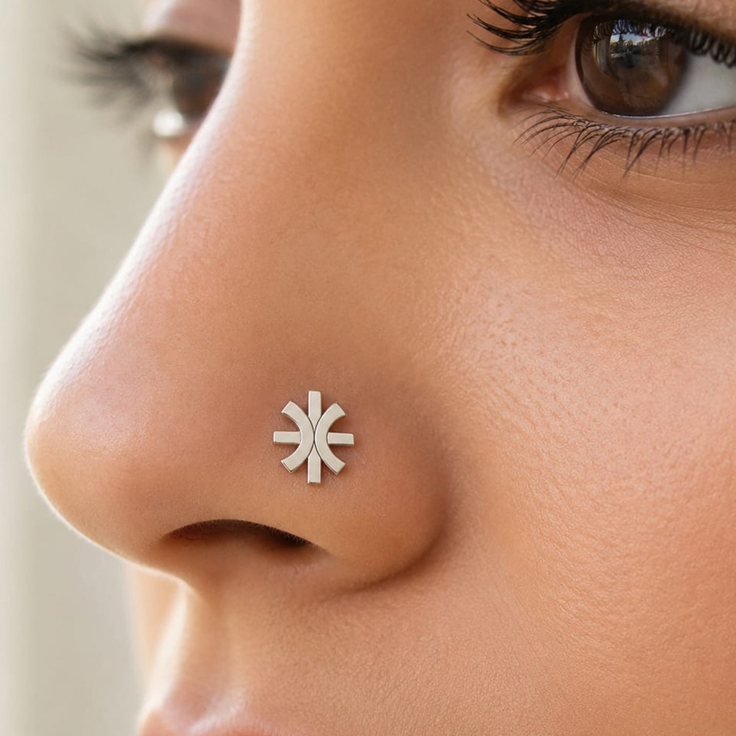 beautiful nose pin