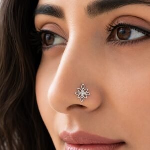 nose pin look