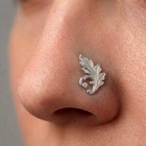 nose pin with wire