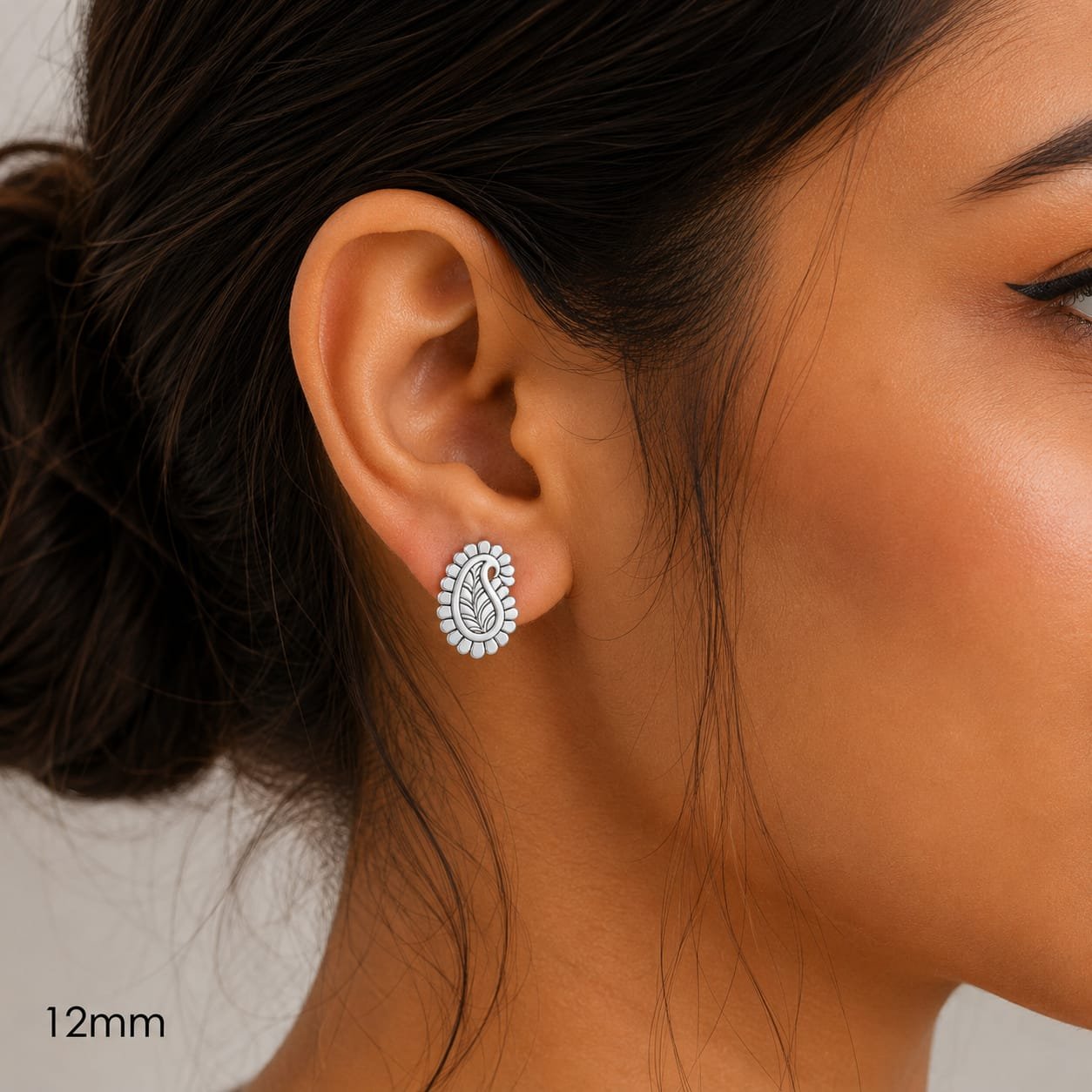 silver earrings