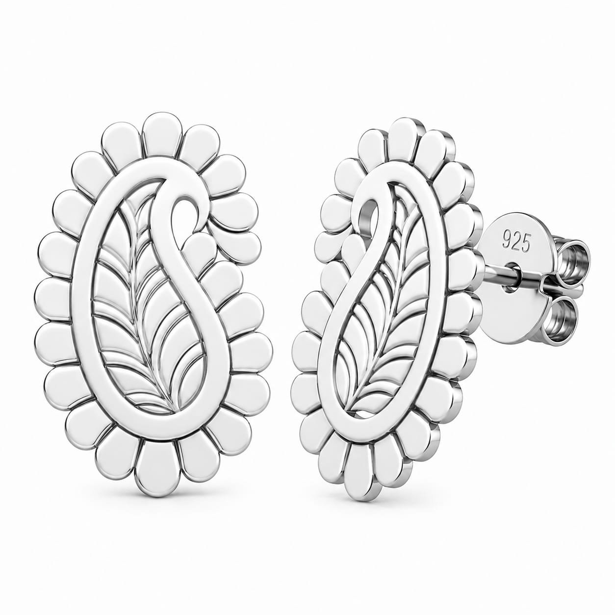 silver earrings
