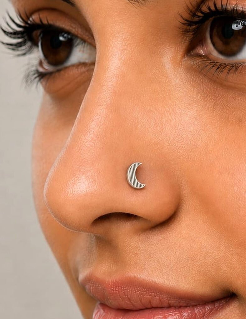 half moon nose pin