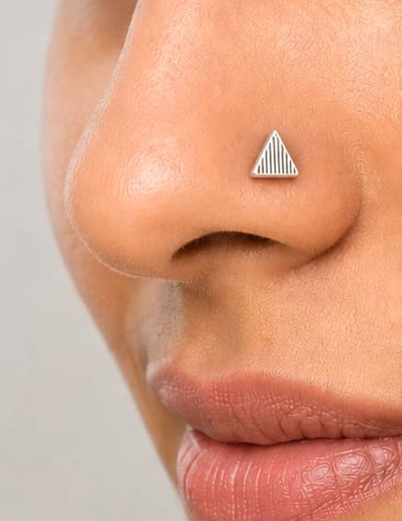 silver nose pin online