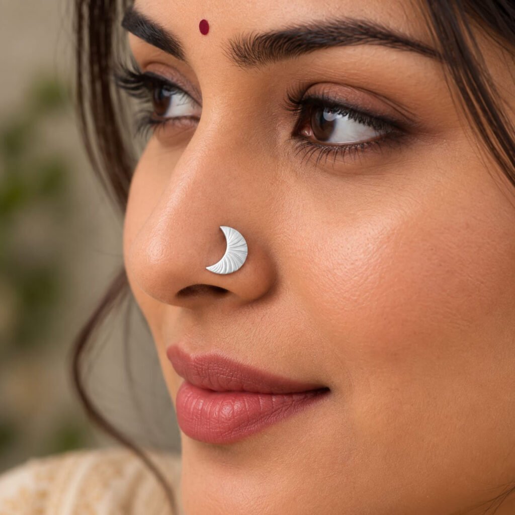 traditional south indian nose pin