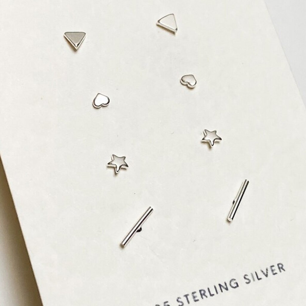 sterling star earrings
